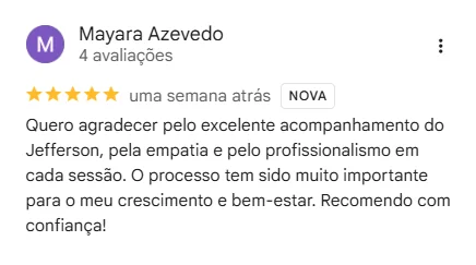 Avaliação 5 no Google