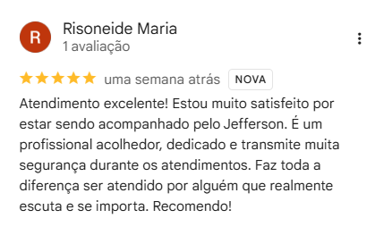 Avaliação 6 no Google