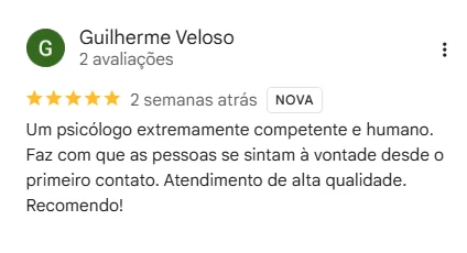 Avaliação 7 no Google